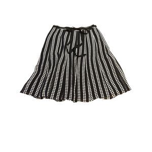 Uniform John Paul Richard Polka Dot Crepe Skirt 100% Silk Womens Size 10